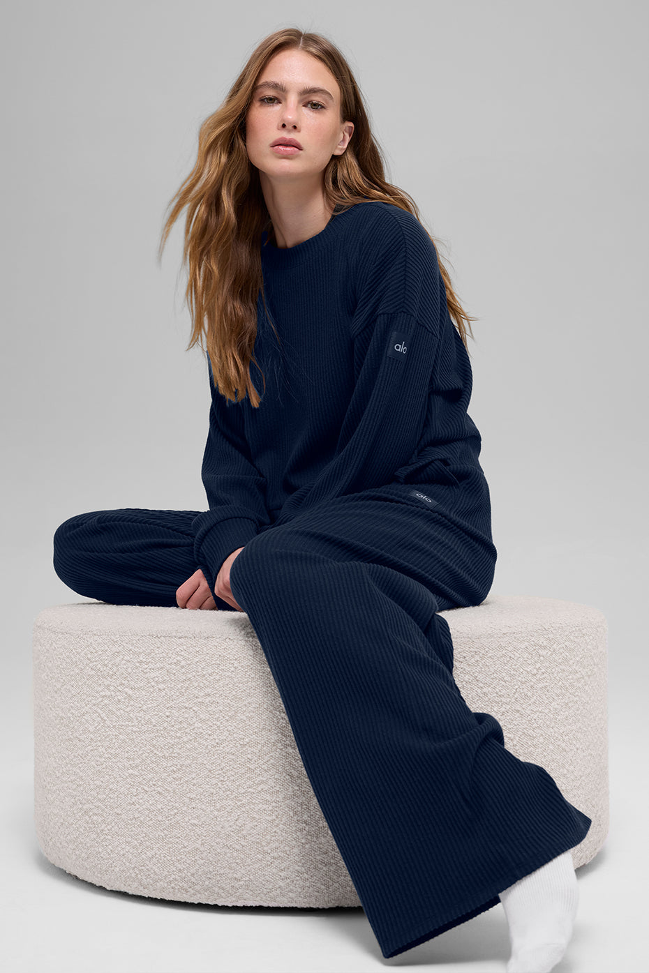 Muse Crew Neck Pullover - Navy--4