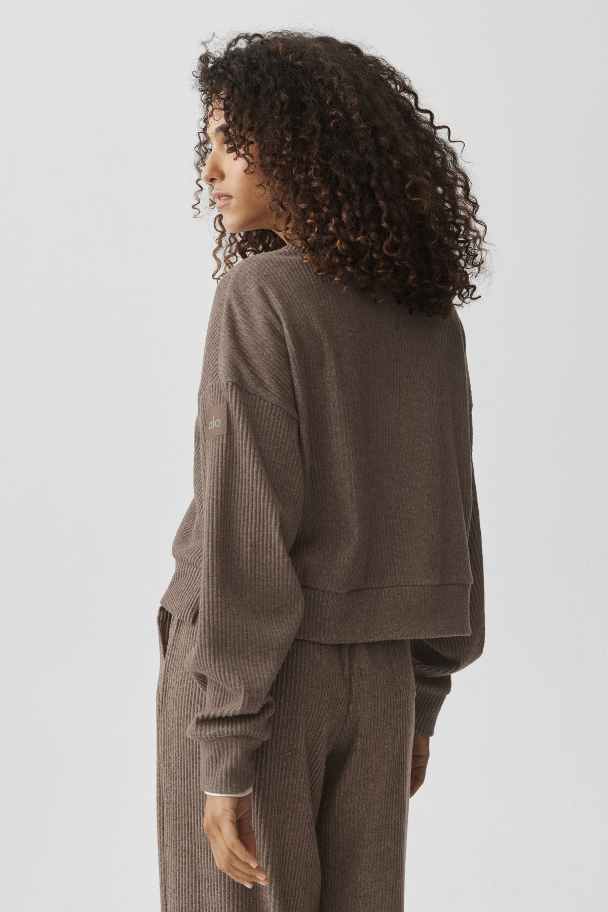 Muse Crew Neck Pullover - Java Brown Heather--1
