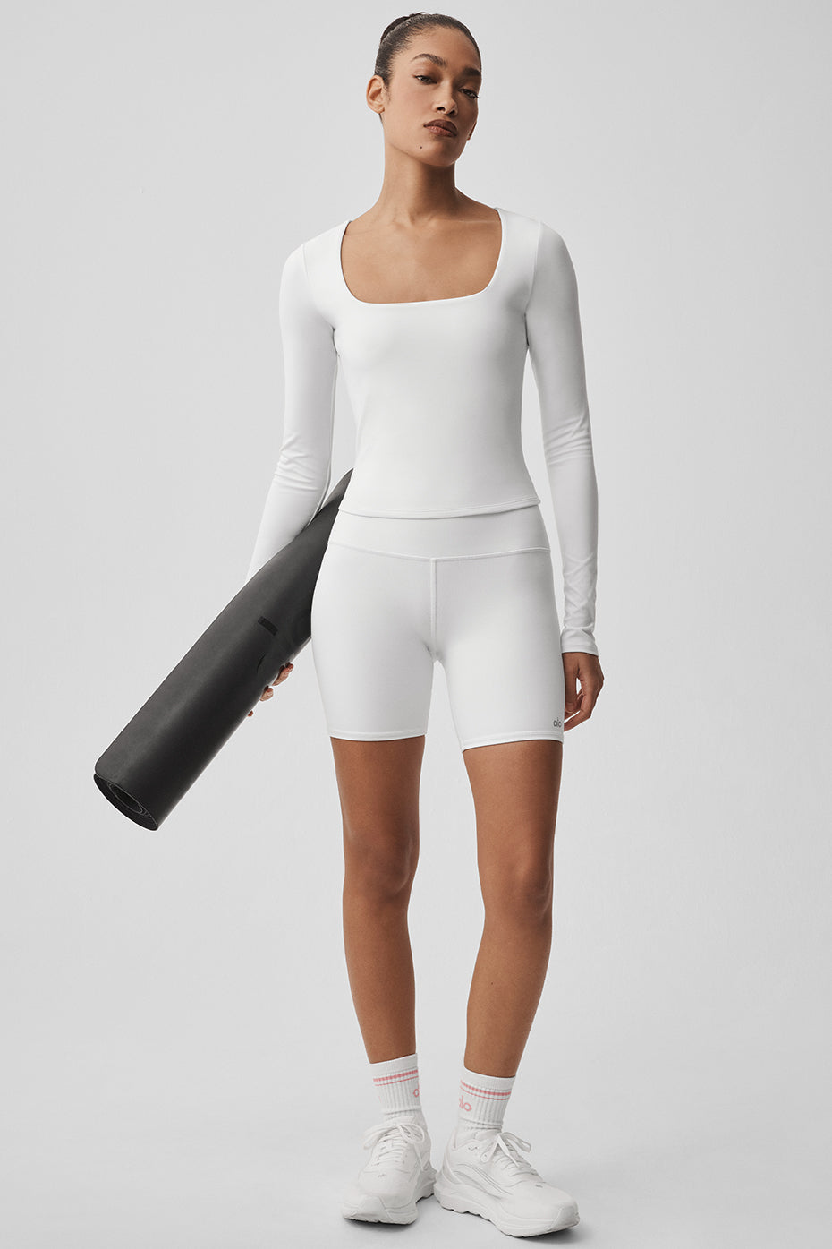 ALO Softsculpt Precision Long Sleeve - White--4
