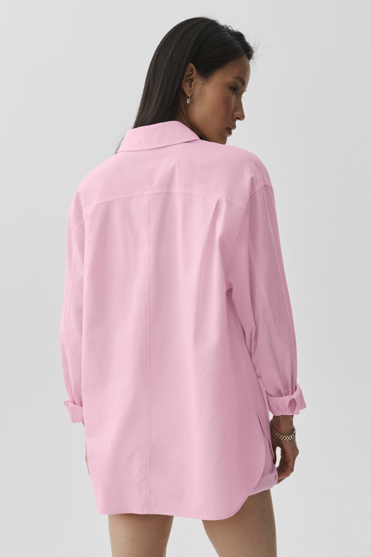 Cotton Real Deal Button Up Long Sleeve - Pink Marshmallow--2