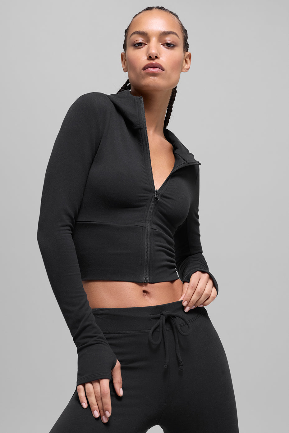 Sway Full Zip Hoodie - Black--2