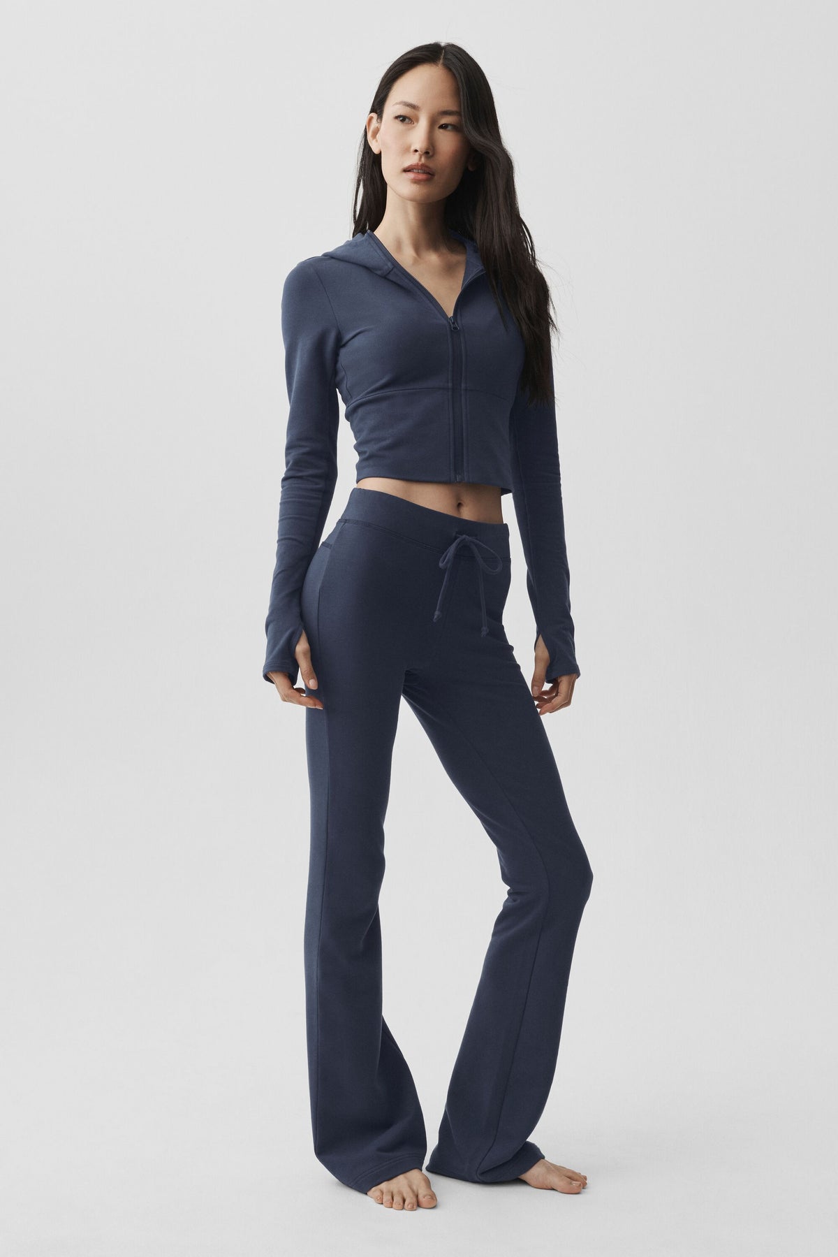 Sway Full Zip Hoodie - Navy--4