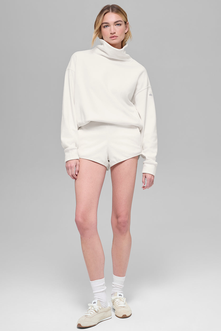 Polar Fleece Hazy Pullover - Ivory--4