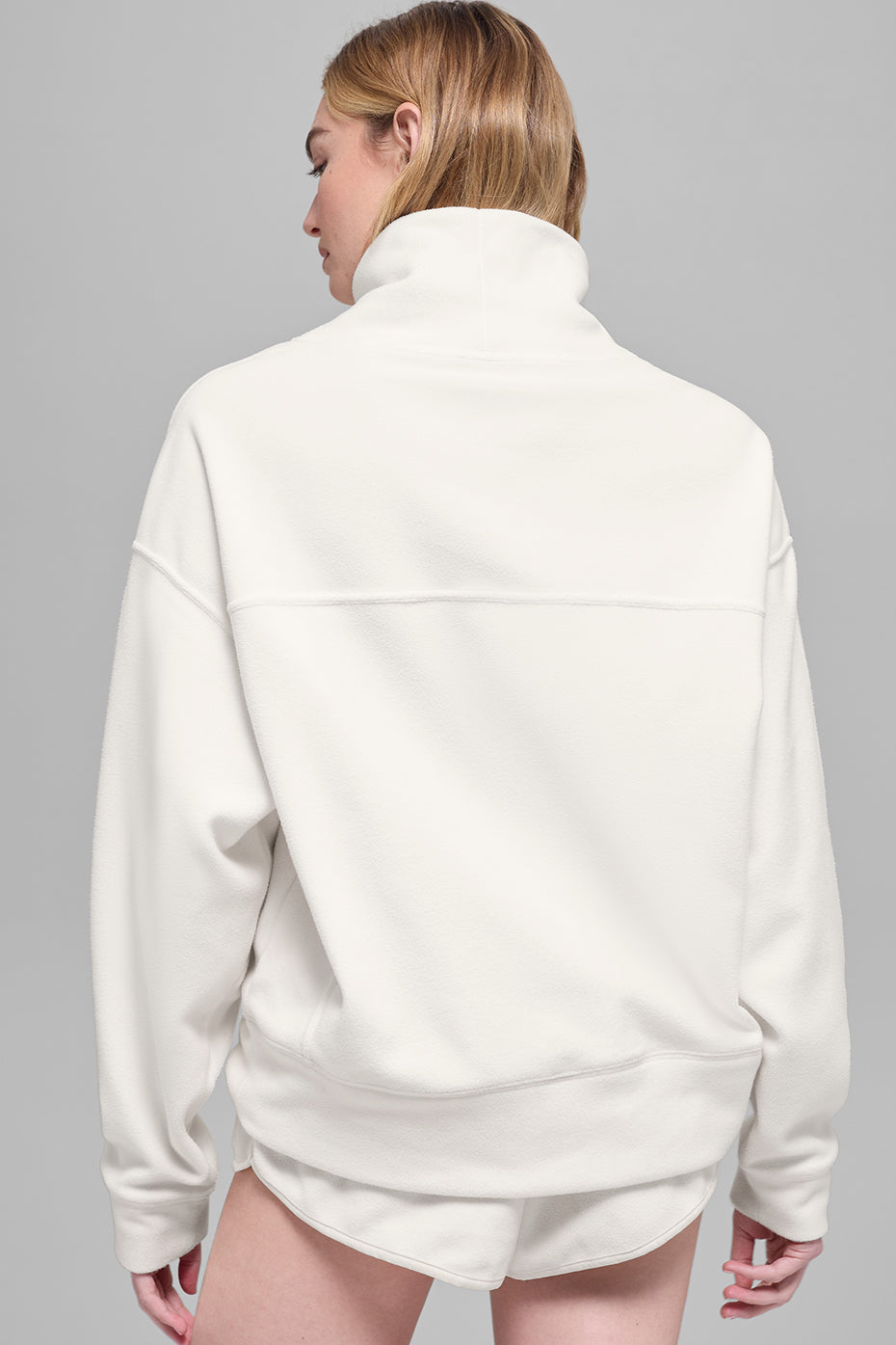 Polar Fleece Hazy Pullover - Ivory--2