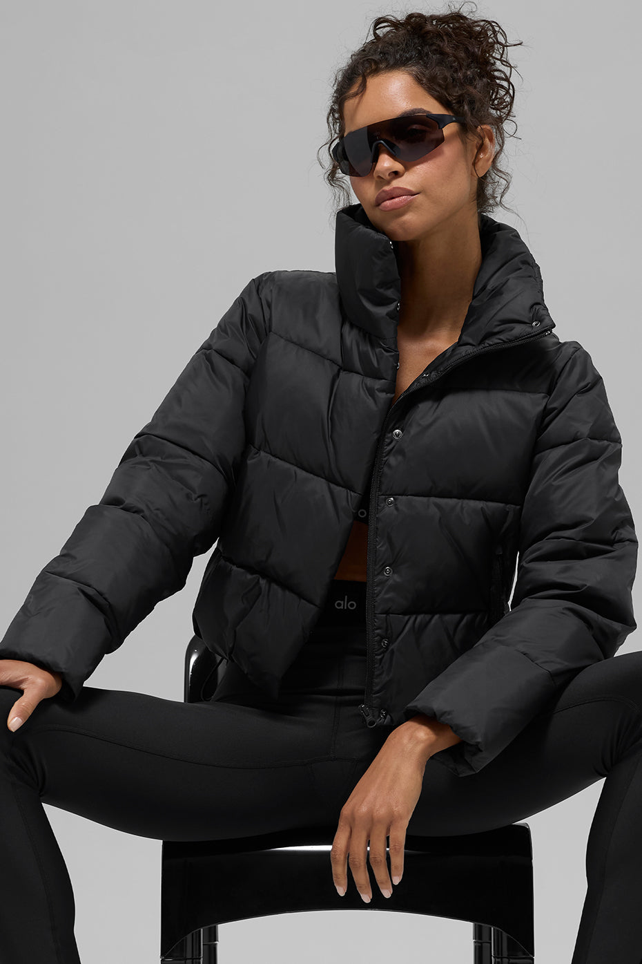 Gold Rush Puffer - Black--3