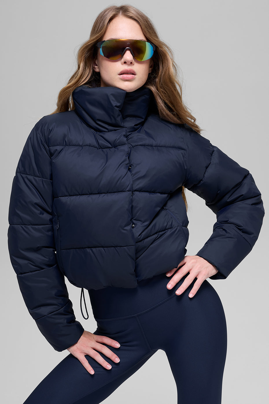 Gold Rush Puffer - Navy--0
