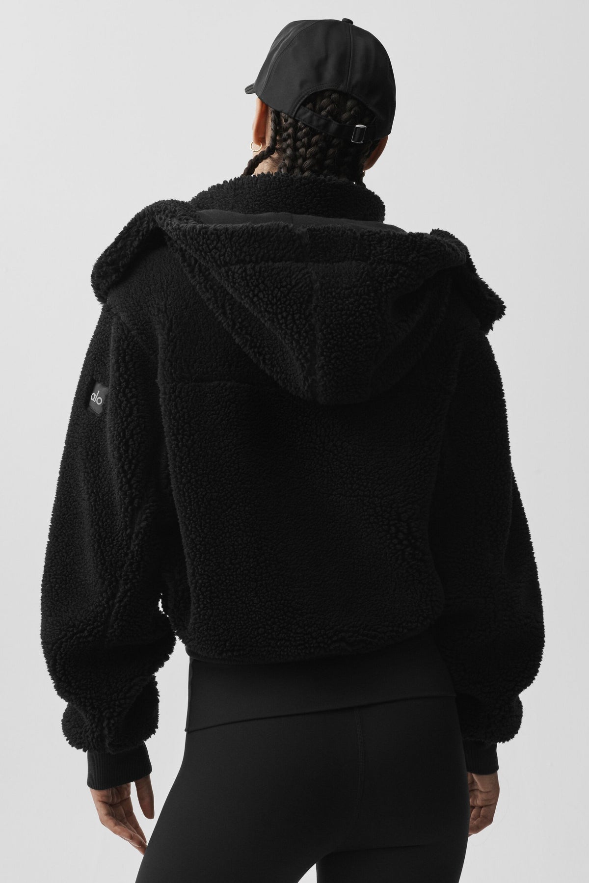 Foxy Sherpa Jacket - Black--3