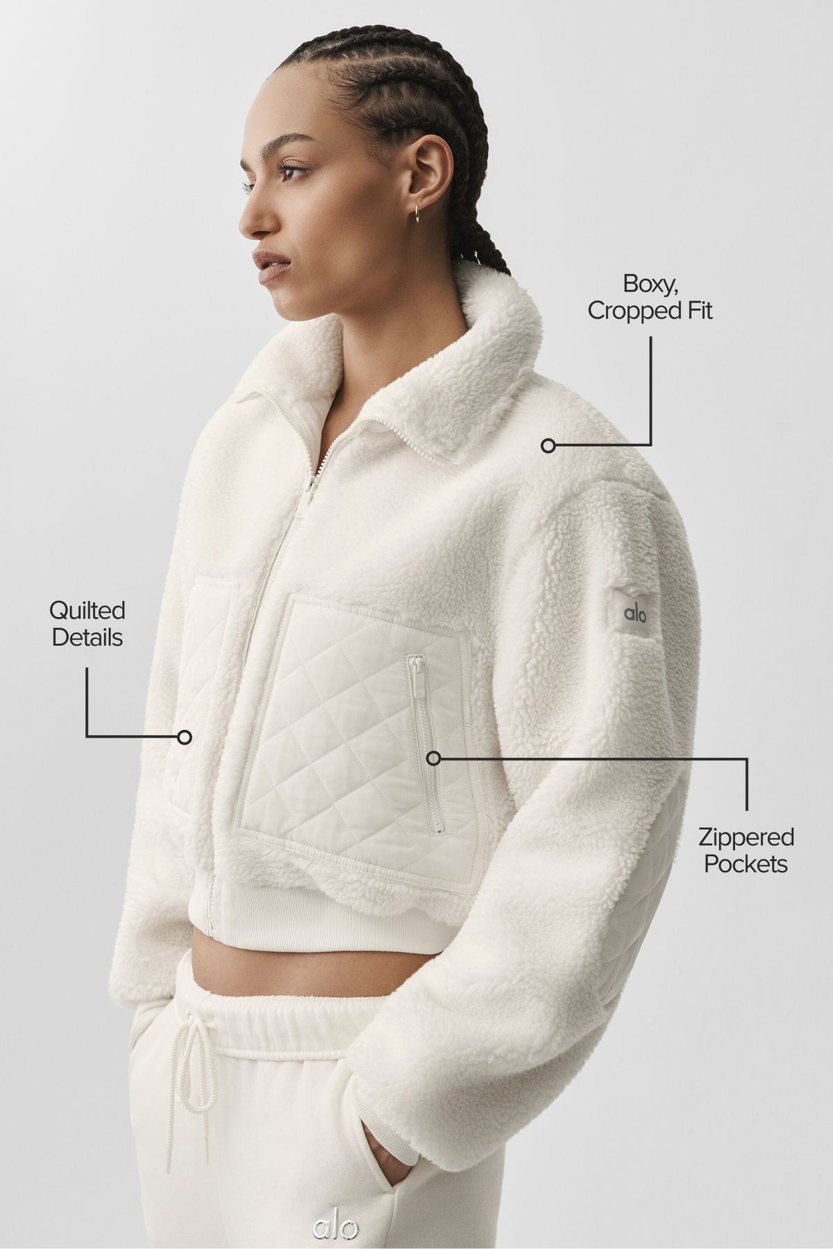 Sherpa Edge Bomber - Ivory--1