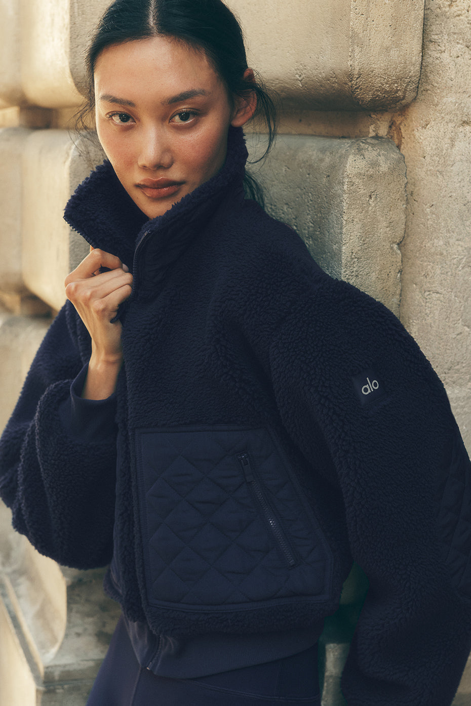 Sherpa Edge Bomber - Navy--0