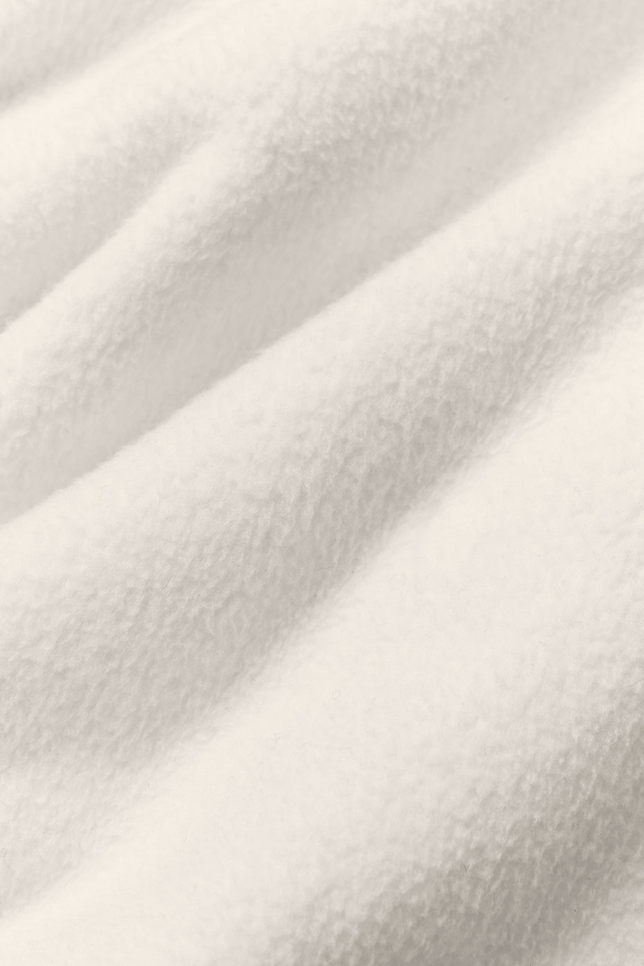 Polar Fleece Cropped Wintry Mix Jacket - Ivory--4