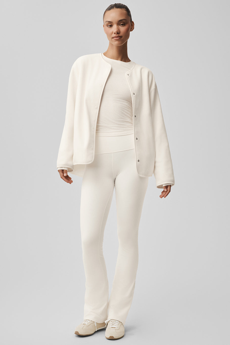 Polar Fleece Take Note Jacket - Ivory--5