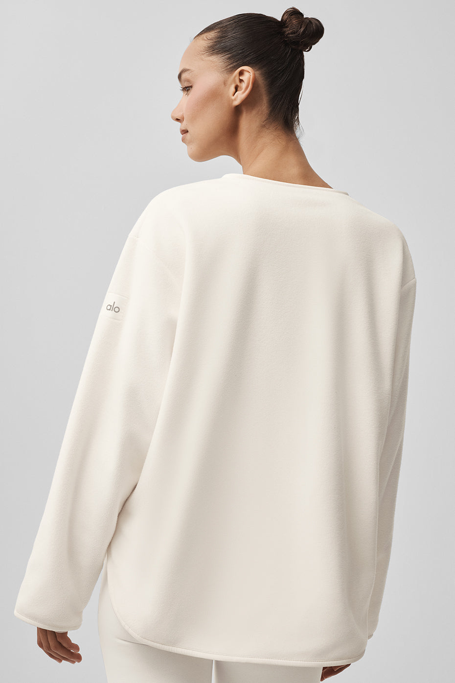 Polar Fleece Take Note Jacket - Ivory--3