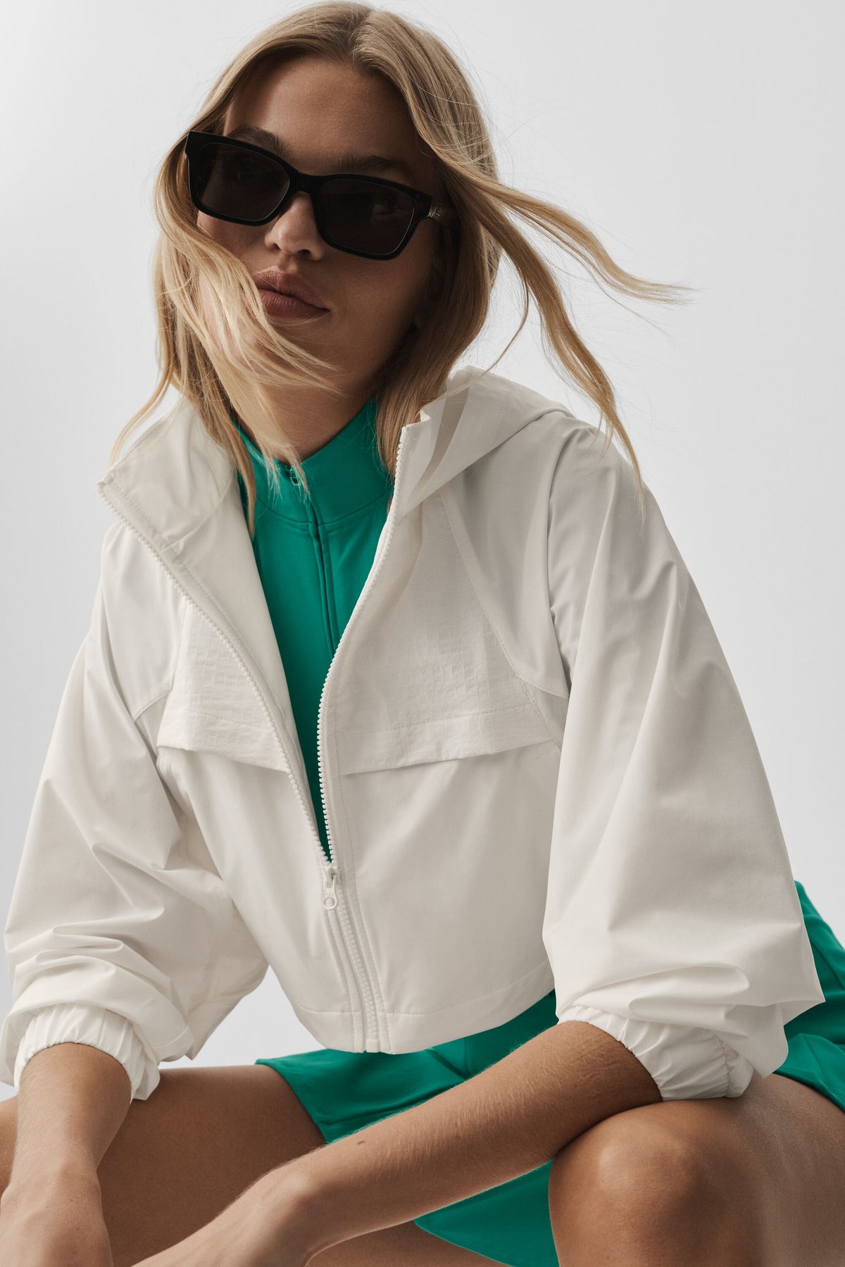 Cropped Playmaker Jacket - Ivory--2