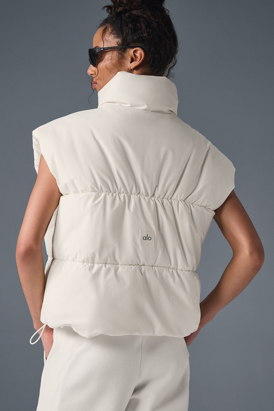 Incline Puffer Vest - Ivory--2
