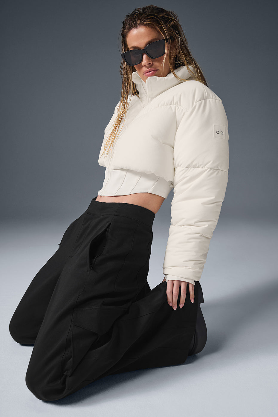 Main Act Corset Puffer - Ivory/Ivory--4