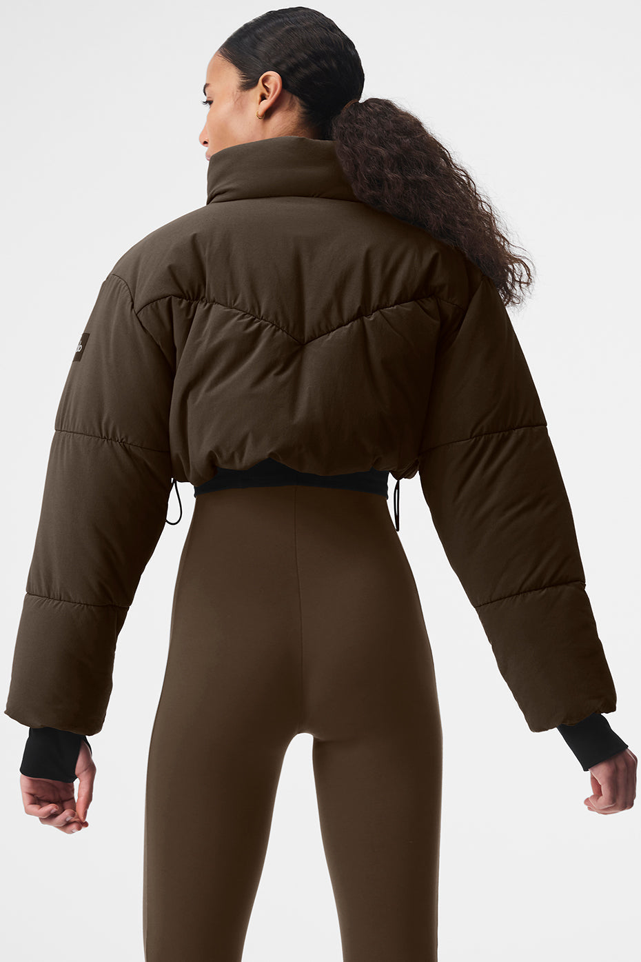 Main Act Corset Puffer - Espresso/Black--2