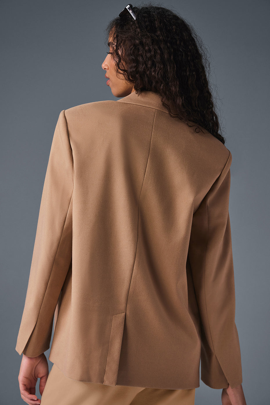 First-Class Blazer - Toasted Almond--1