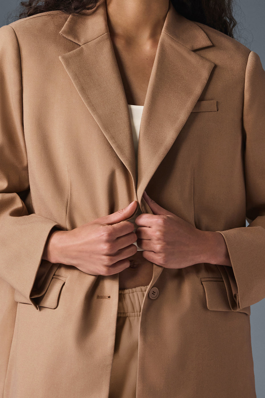 First-Class Blazer - Toasted Almond--2