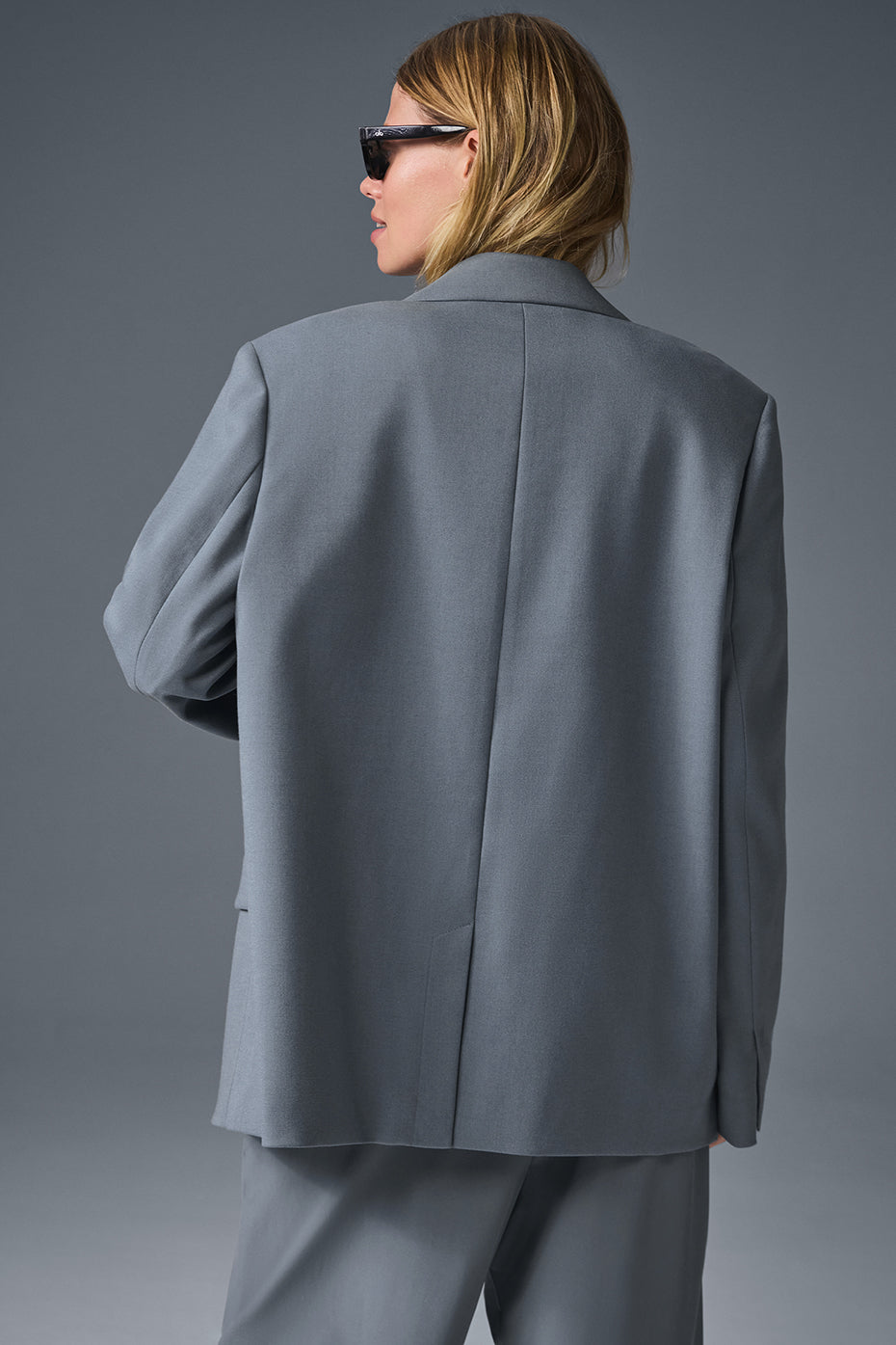 First-Class Blazer - Steel Grey--1