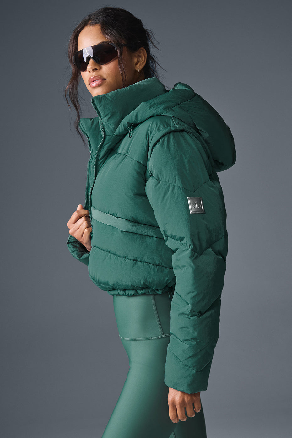 Glacier Puffer - Winter Ivy--2
