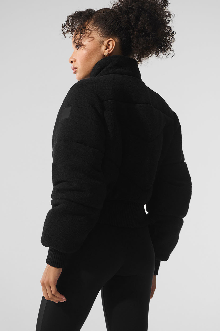 Darling Sweater Puffer - Black--2