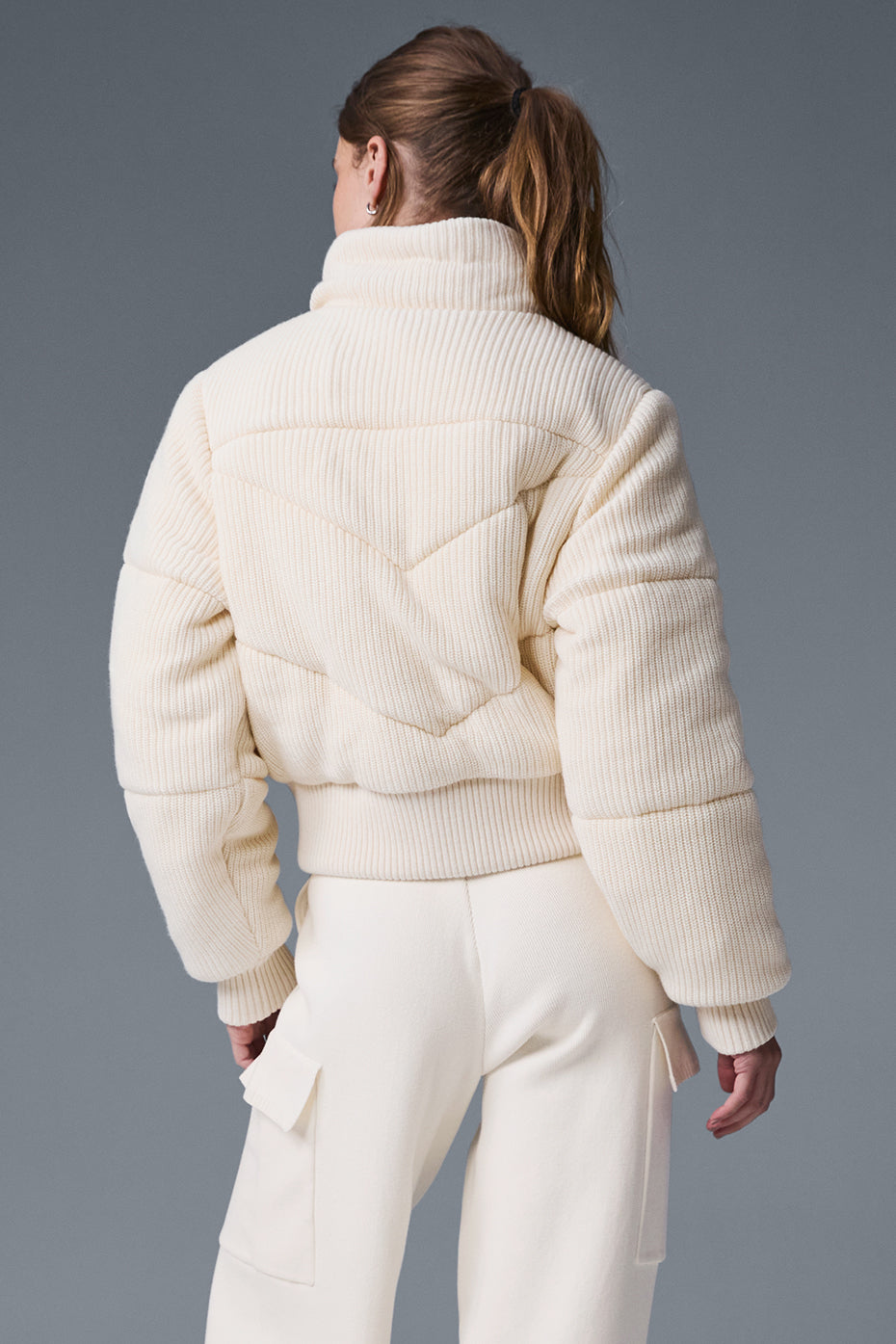 Darling Sweater Puffer - Ivory--2