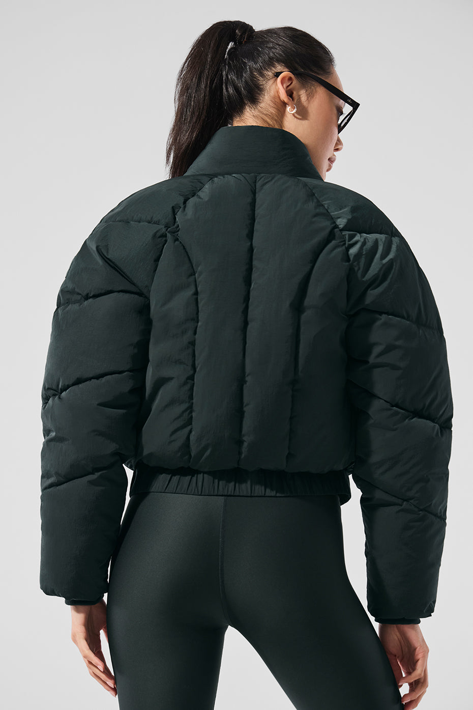 Stargazing Puffer - Charcoal Green--2