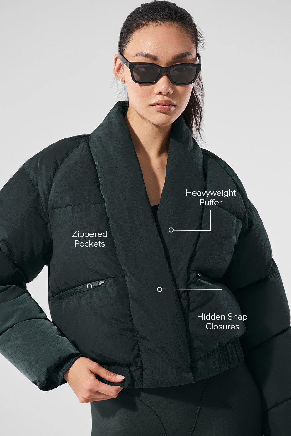 Stargazing Puffer - Charcoal Green--1