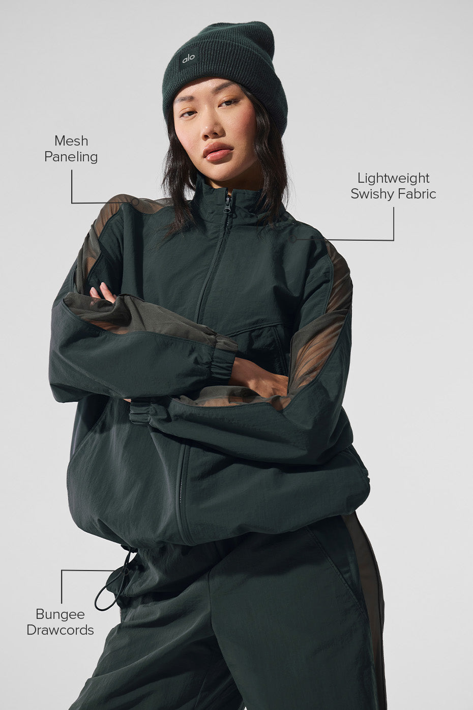 Origin Full-Zip Track Jacket - Charcoal Green--1