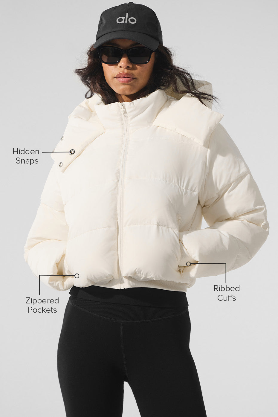 Foxy Puffer Jacket - Ivory--1