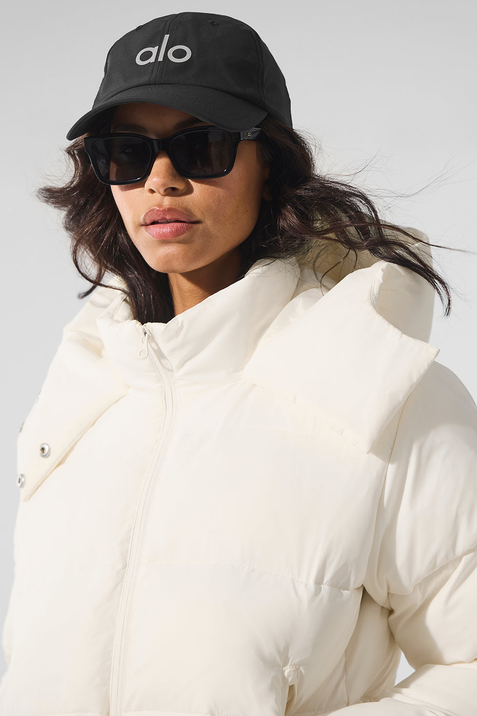 Foxy Puffer Jacket - Ivory--3