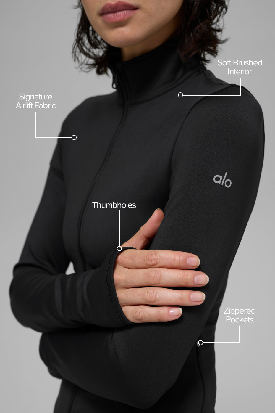 Airlift Winter Warm Radiant Full-Zip Jacket - Black--1