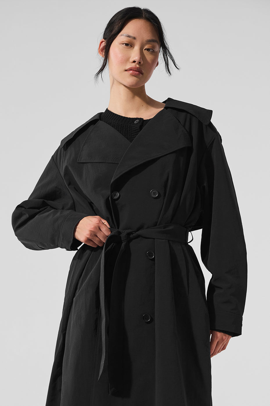 Daybreak Long Coat - Black--0