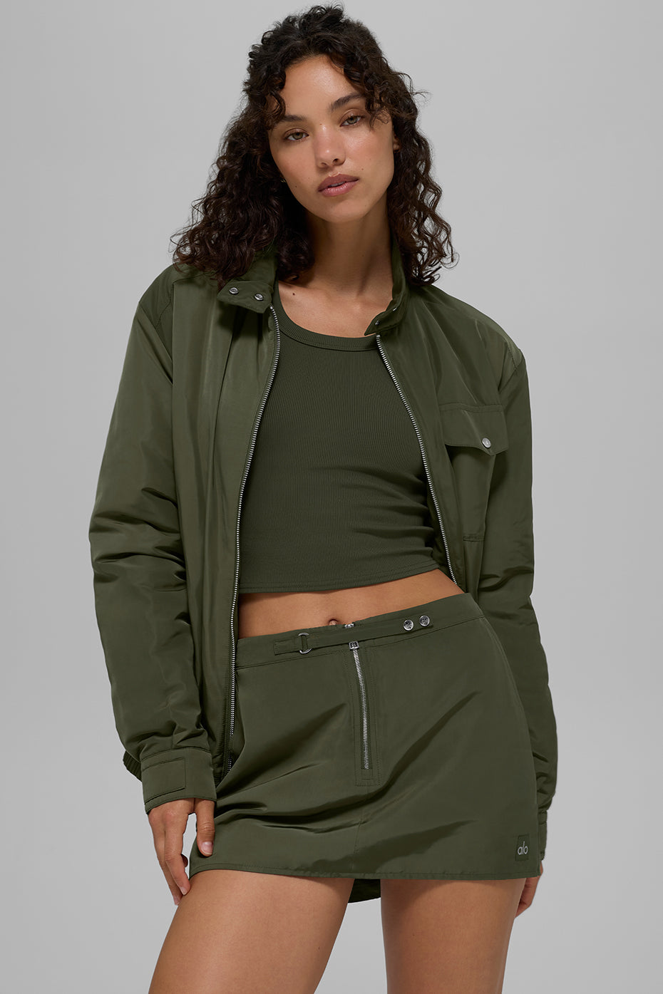 Work It Bomber - Green Olive--3