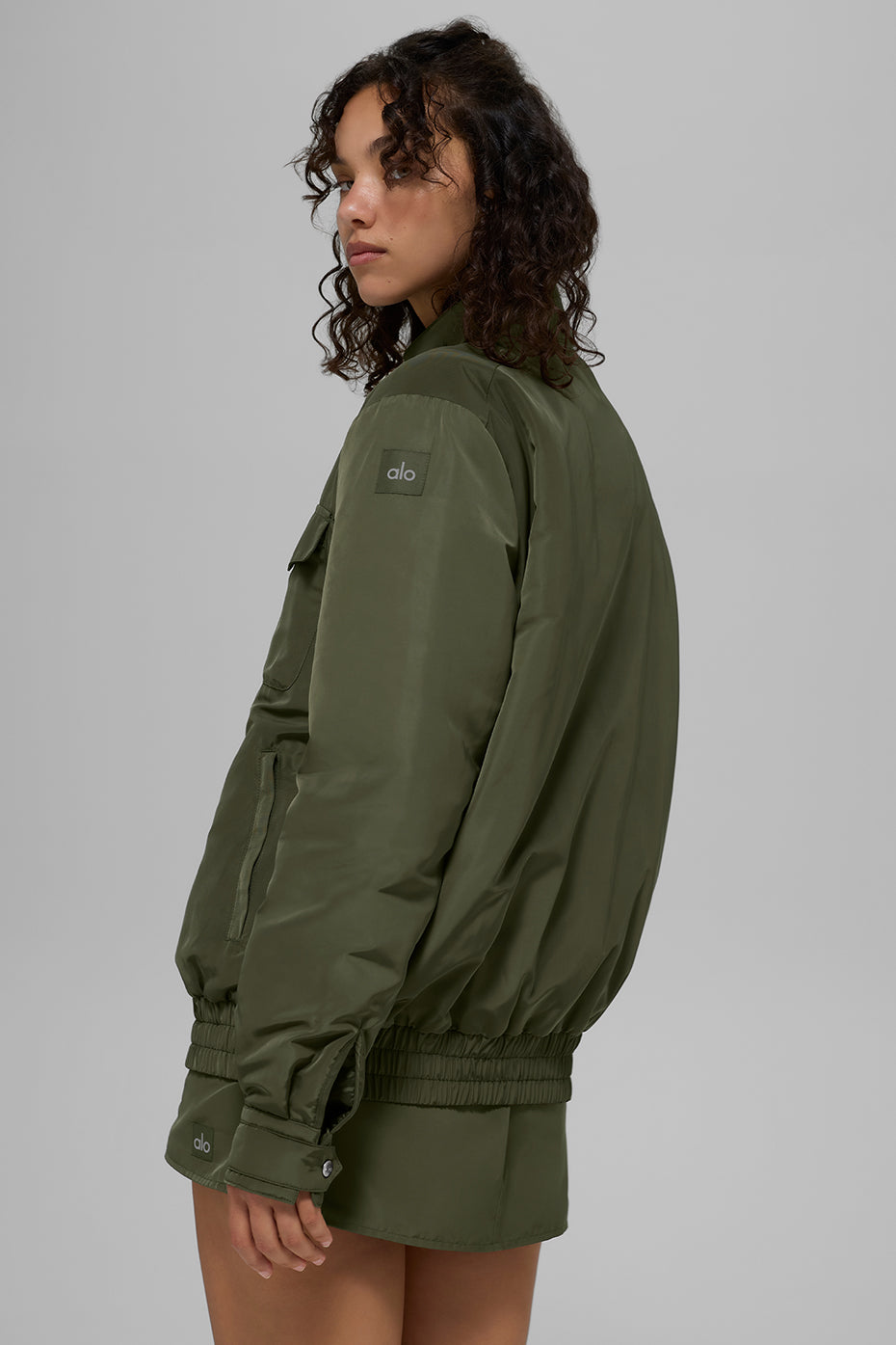 Work It Bomber - Green Olive--2