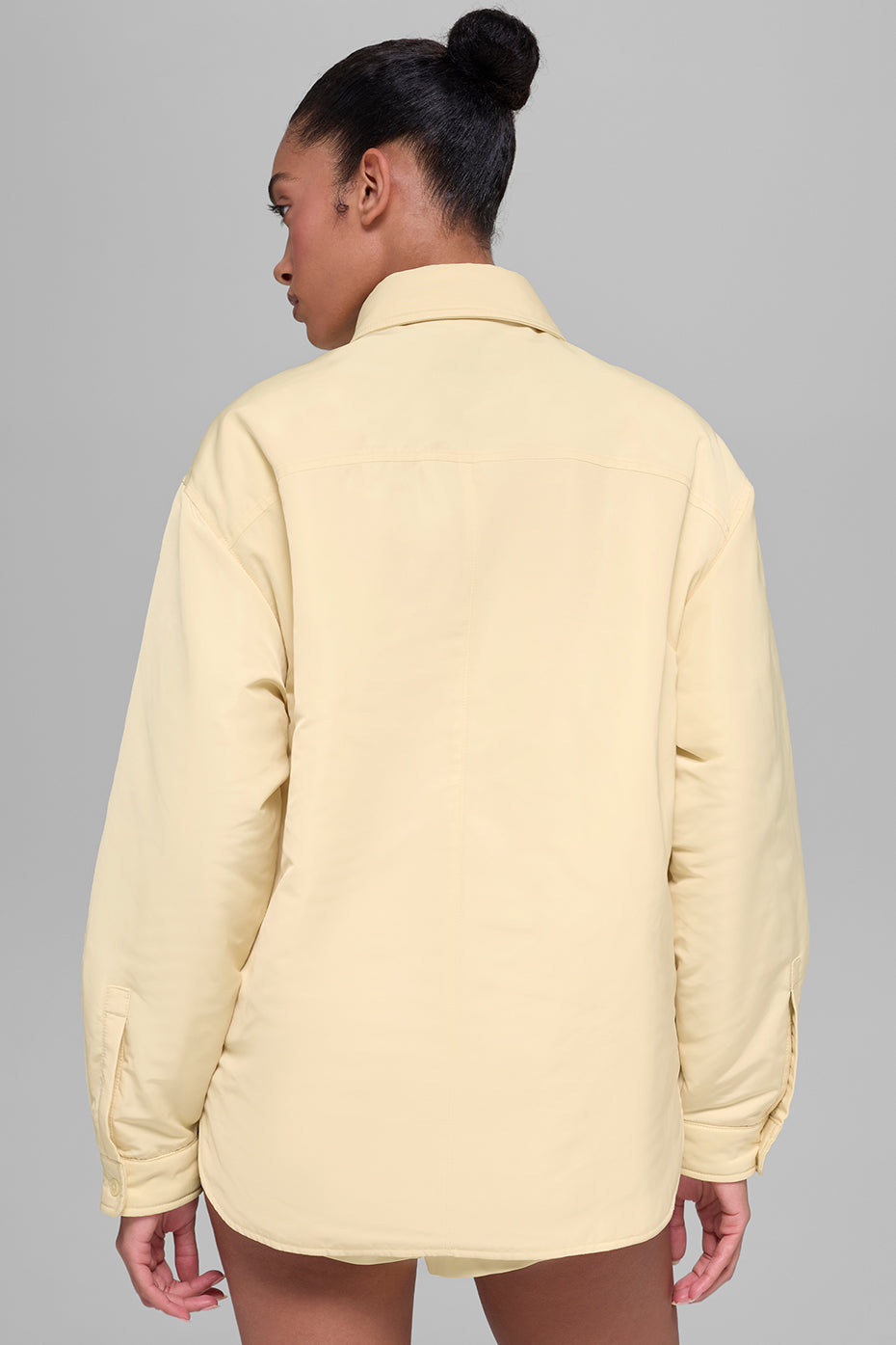 Socialite Shacket - Candlelight Yellow--3