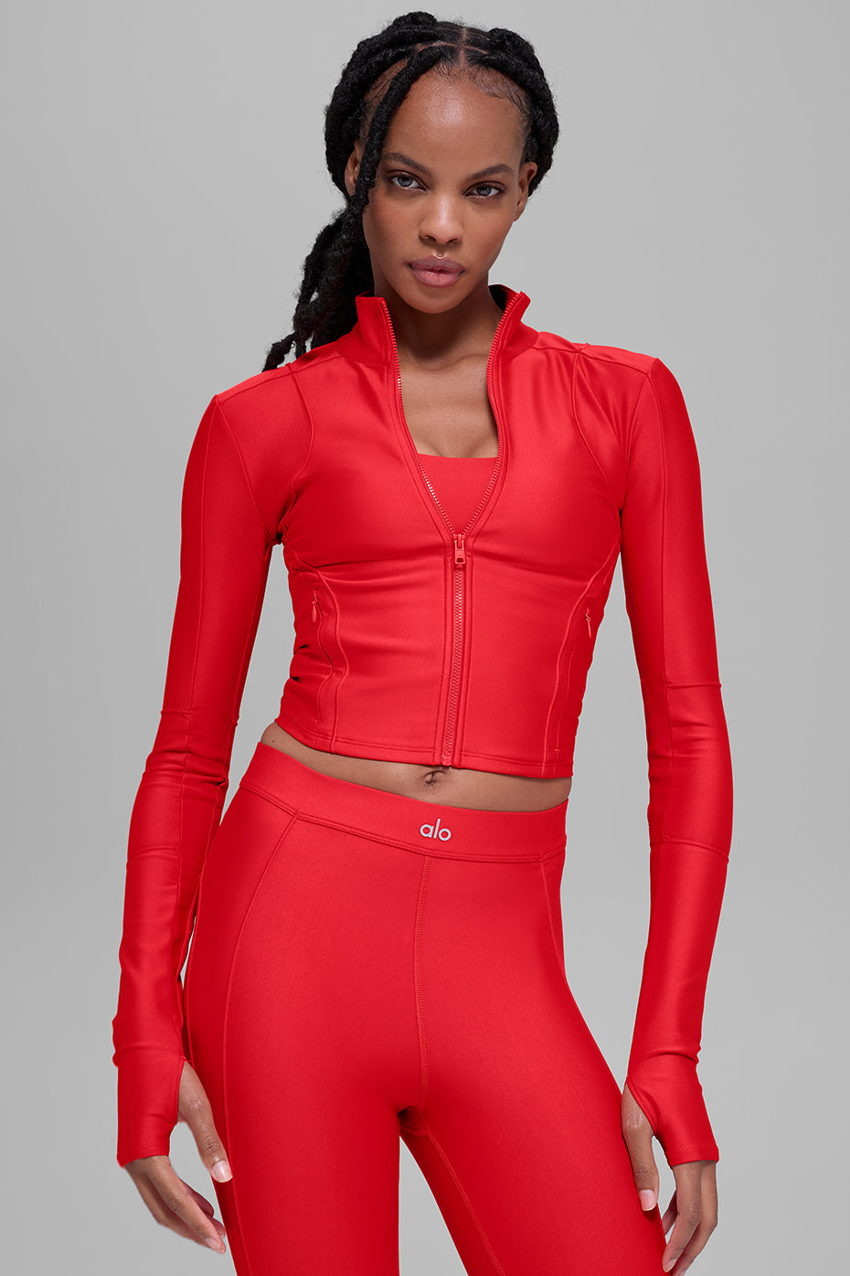 Airlift Ignite Zip Up Jacket - Bright Red--2