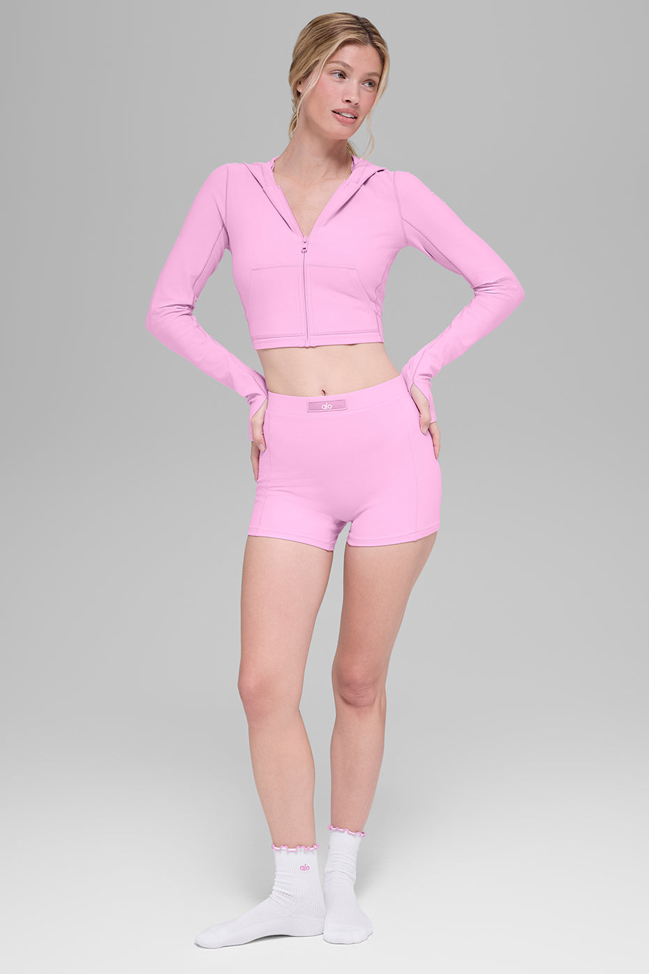 Alosoft Sincere Fitted Jacket - Candy Heart Pink--4