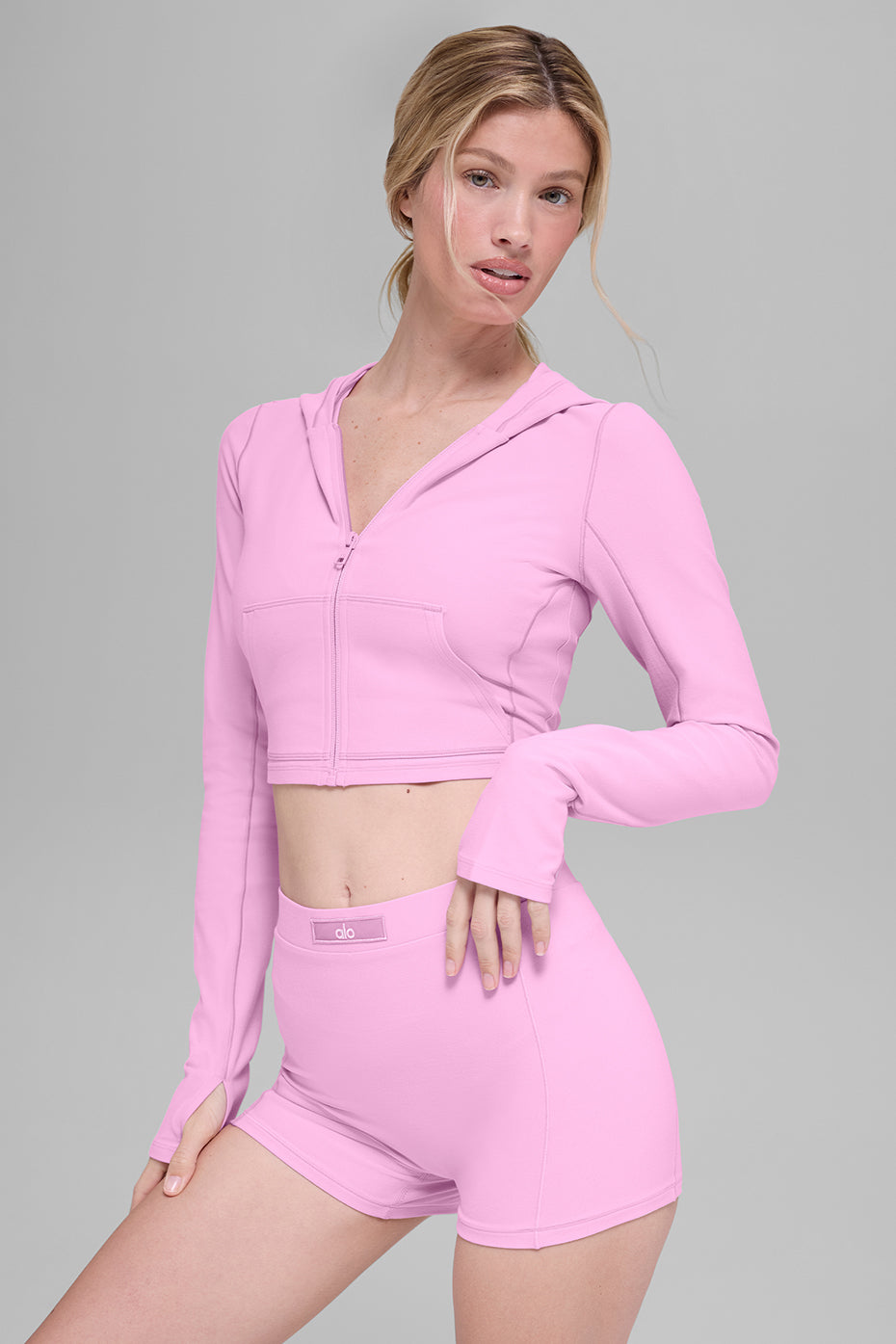 Alosoft Sincere Fitted Jacket - Candy Heart Pink--2