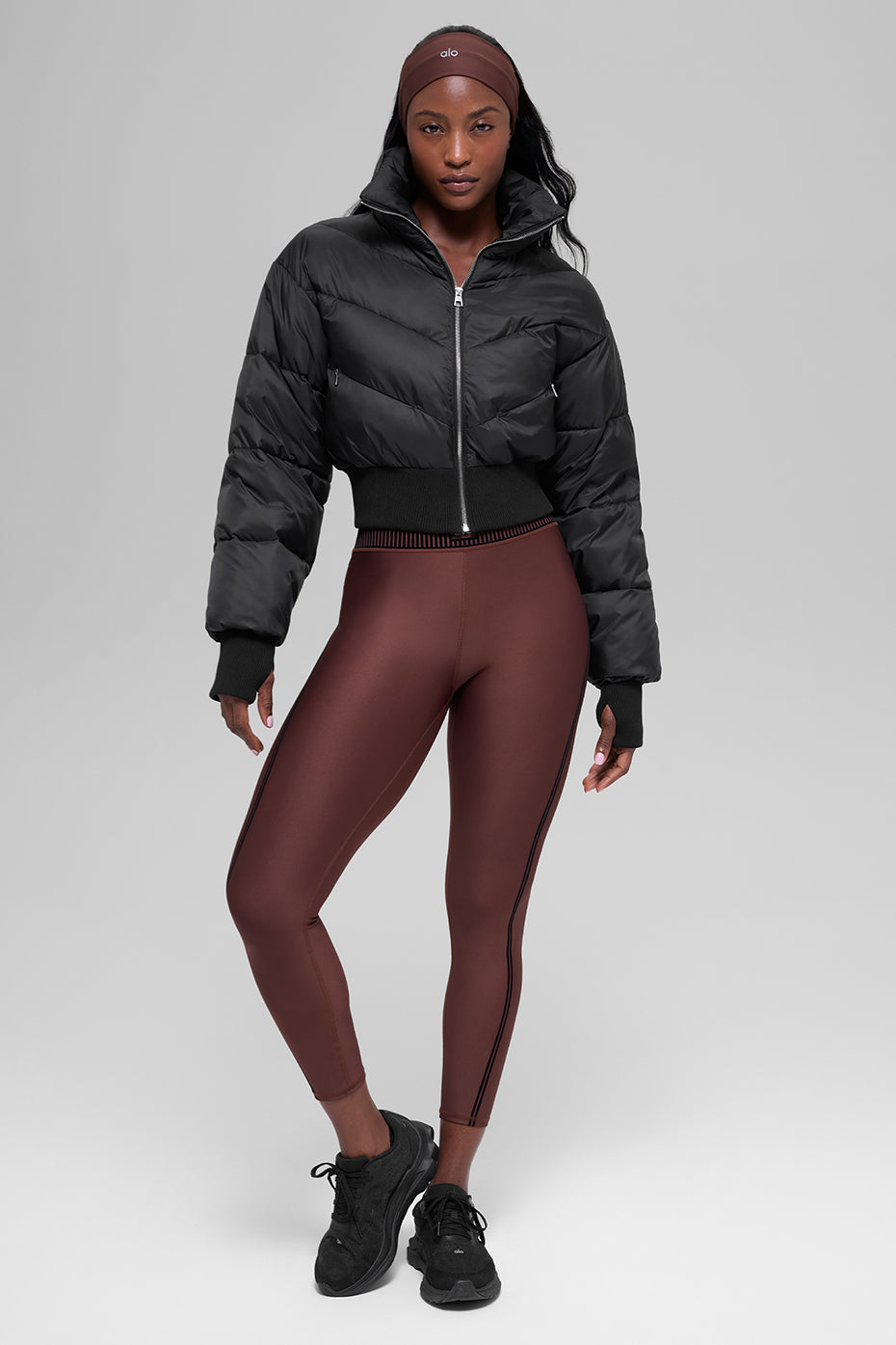 Cropped Atmosphere Puffer - Black--5