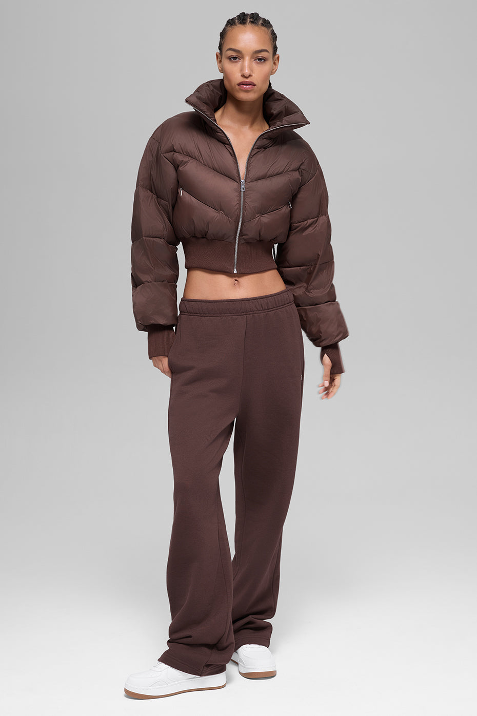 Cropped Atmosphere Puffer - Brownstone--4