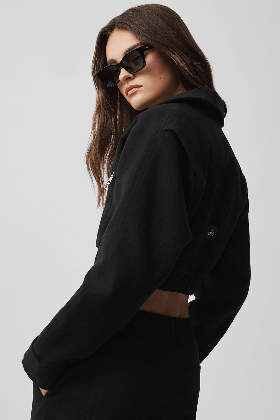 Cropped Cosmopolitan Jacket - Black--2
