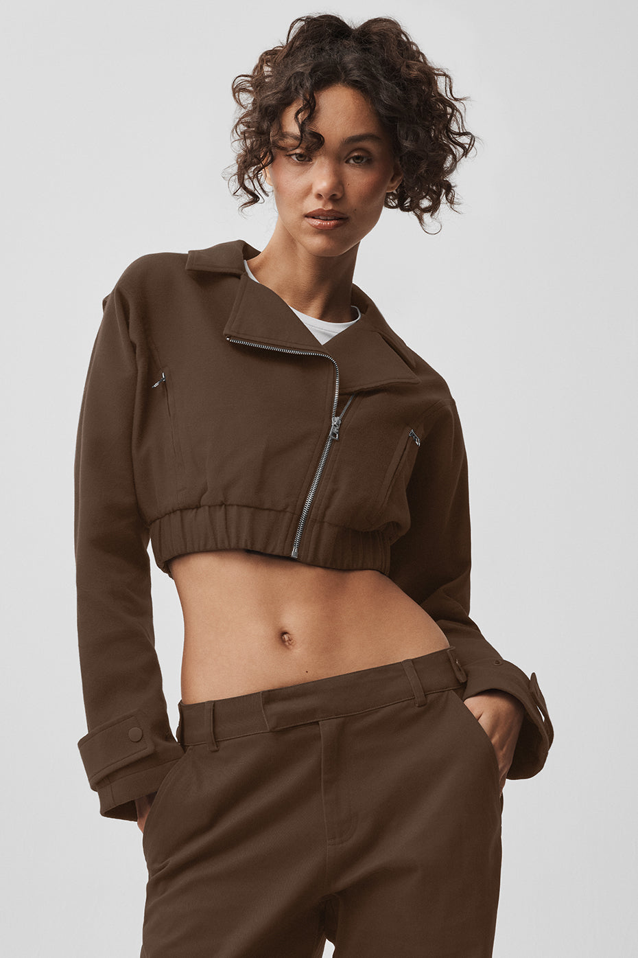 Cropped Cosmopolitan Jacket - Espresso--0