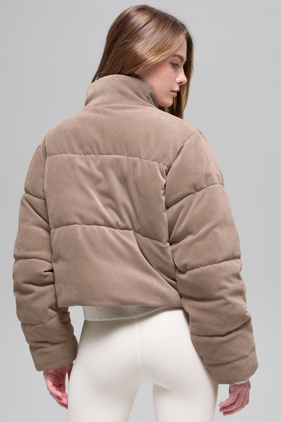 Micro Corduroy Dreamy Puffer - Chai Latte--1