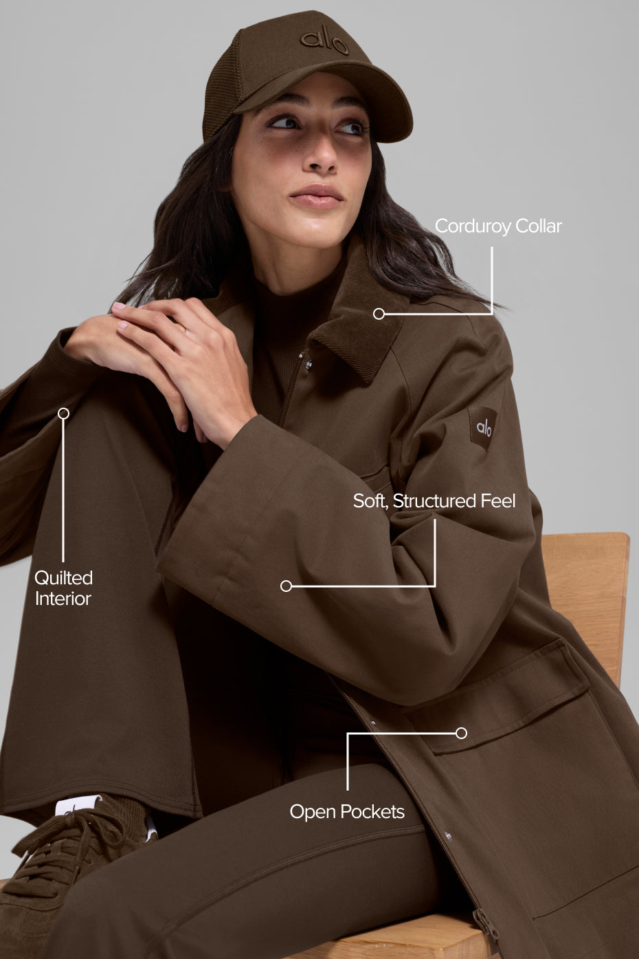 Twill Barn Jacket - Espresso--1
