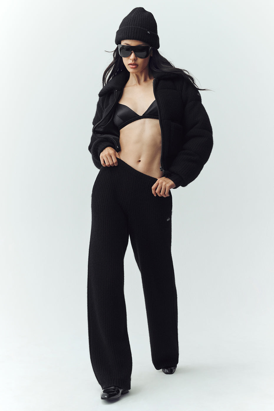 Cashmere Northstar Sweater Puffer - Black--4