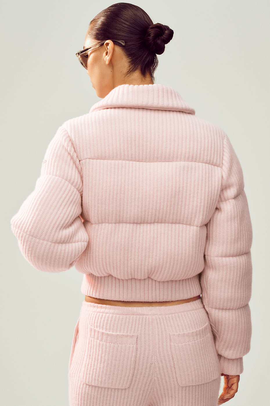 Cashmere Northstar Sweater Puffer - Frosted Pink--2