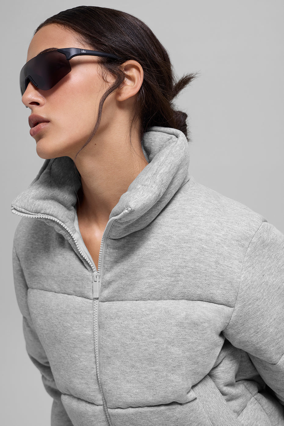 Sweatshirt Puffer - Athletic Heather Grey--3