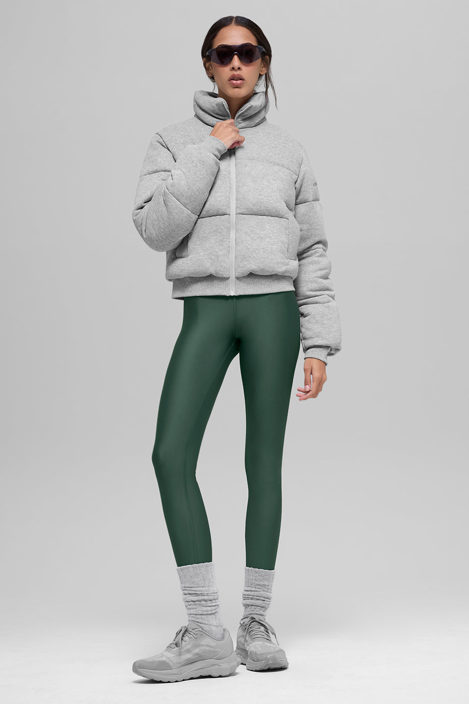 Sweatshirt Puffer - Athletic Heather Grey--4