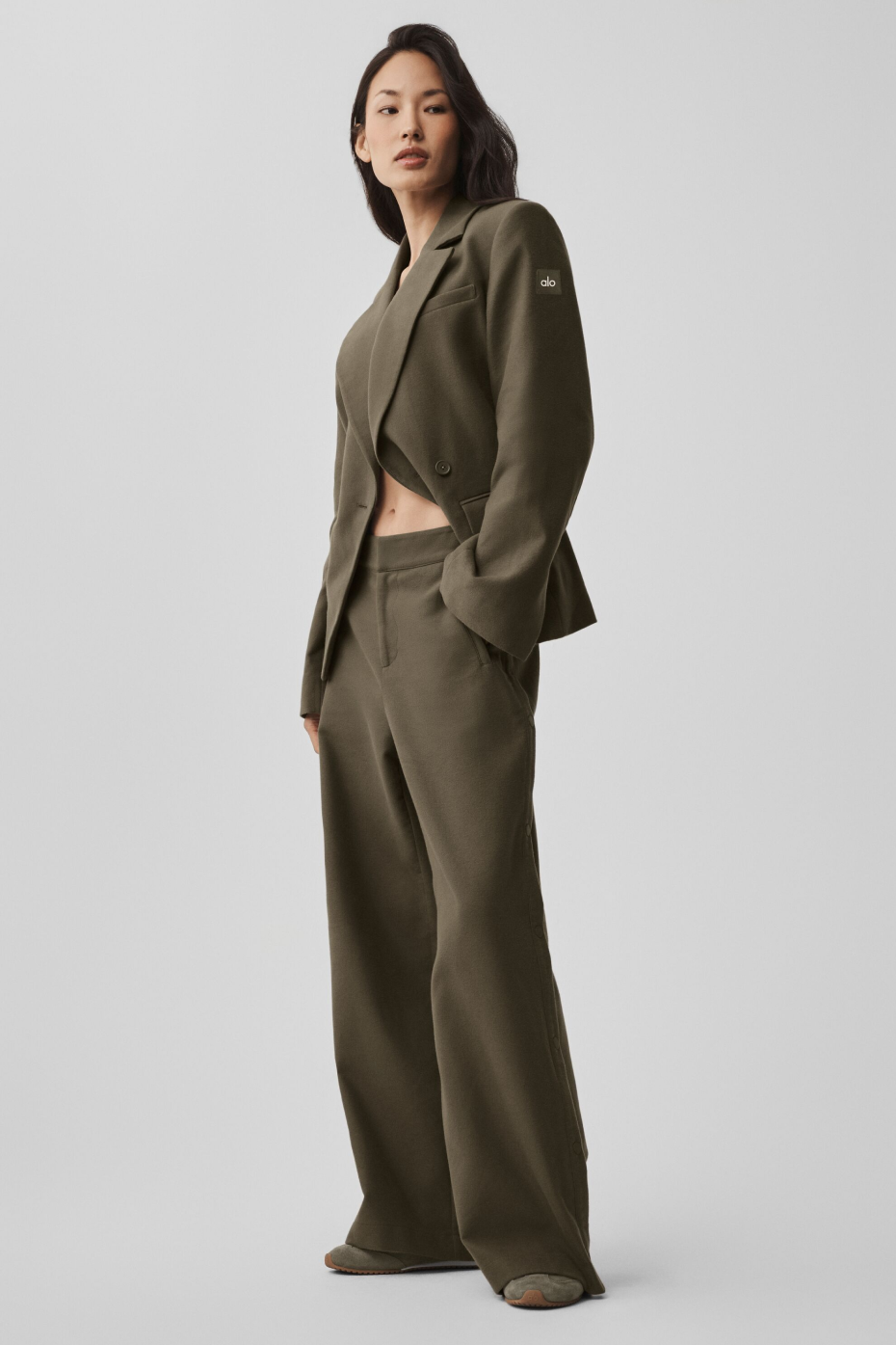 Cinch Blazer - Olive Tree--4